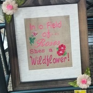 1...Wildflower embroidery  2-Prayed for.. 3-Pray